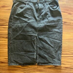 Universal Thread Black Denim Pencil Skirt